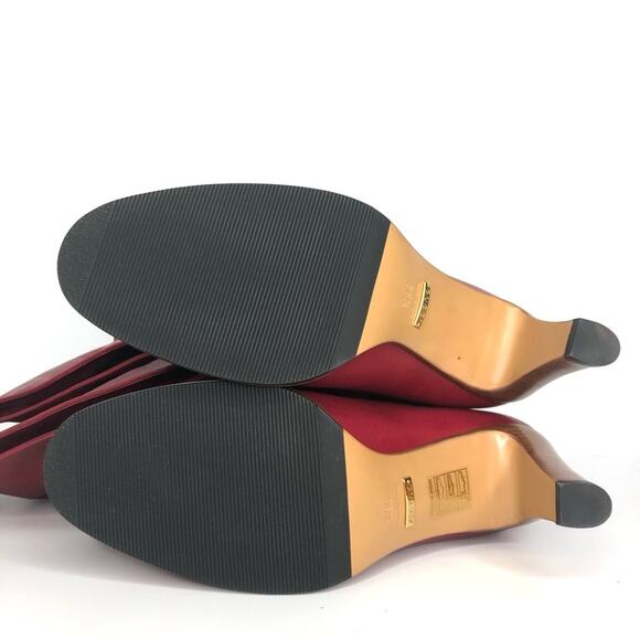 NIB Gucci Slouch Over the Knee Red Leather Boots 36.5 - Picture 7 of 10